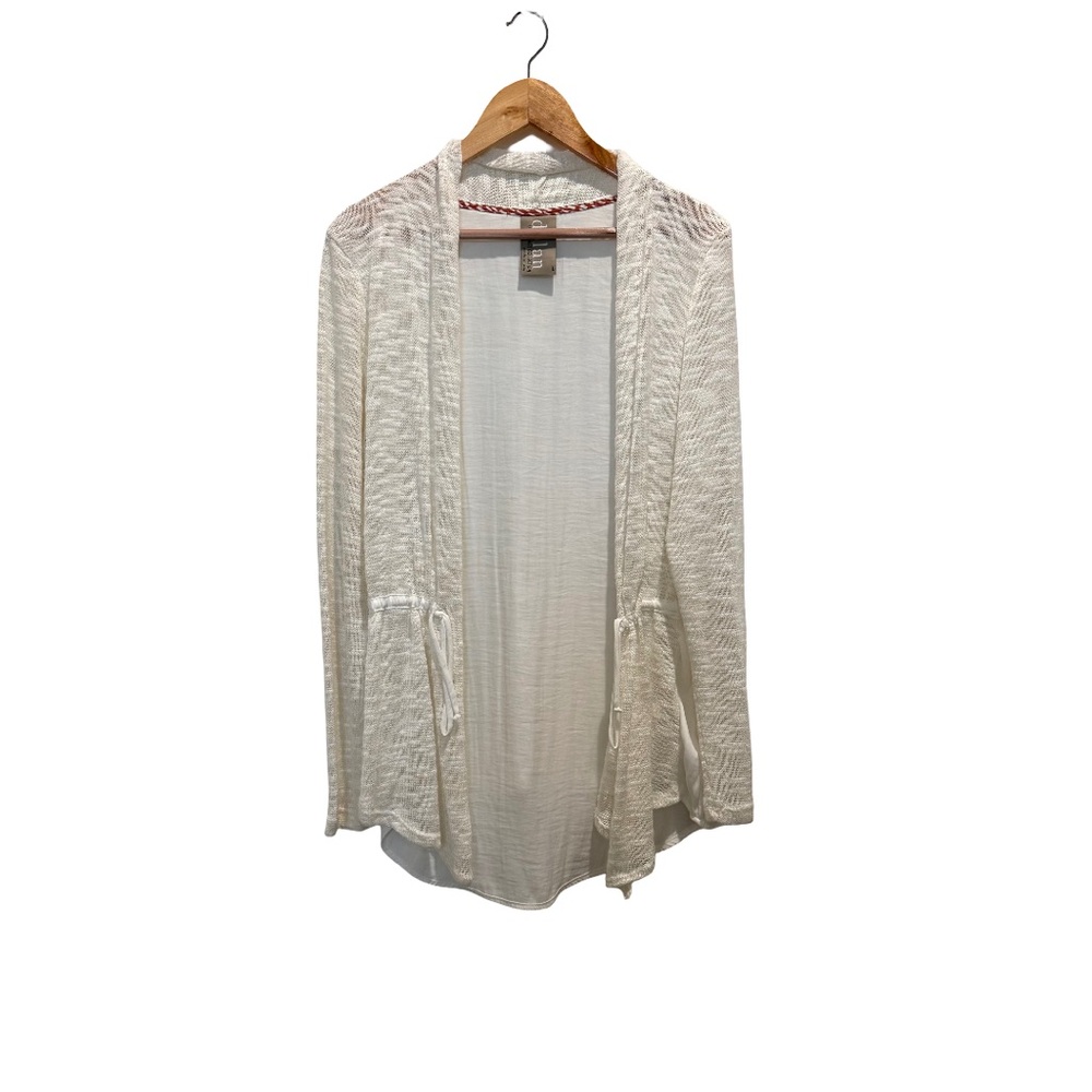 Dolan Cream Open-Front Cardigan